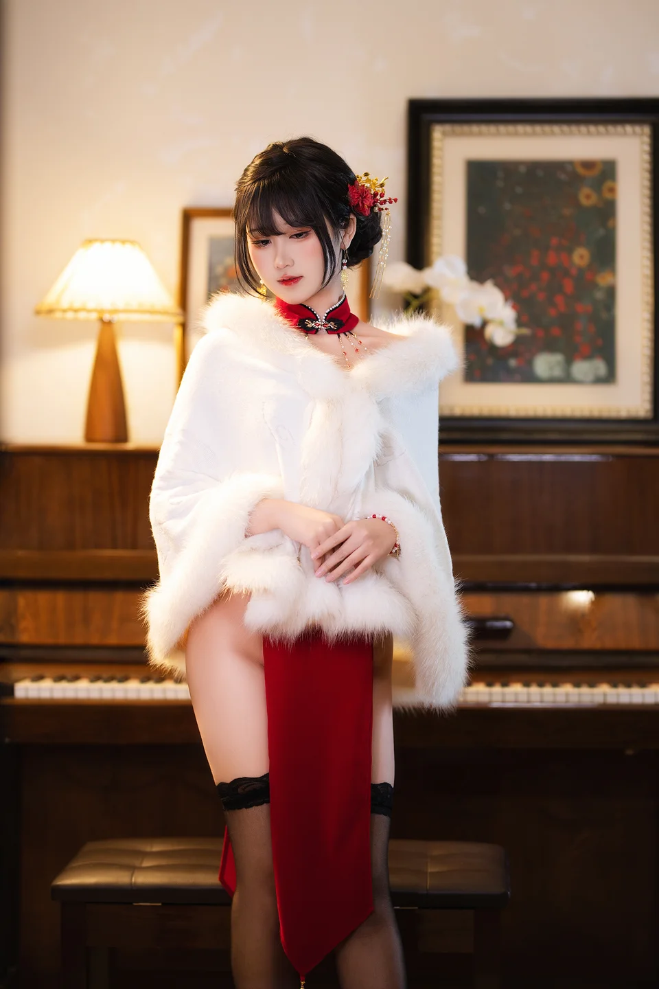 三度_69 No.083 – 红丝绒旗袍 [75P3V-737MB] 【丝足阁写真】002.webp