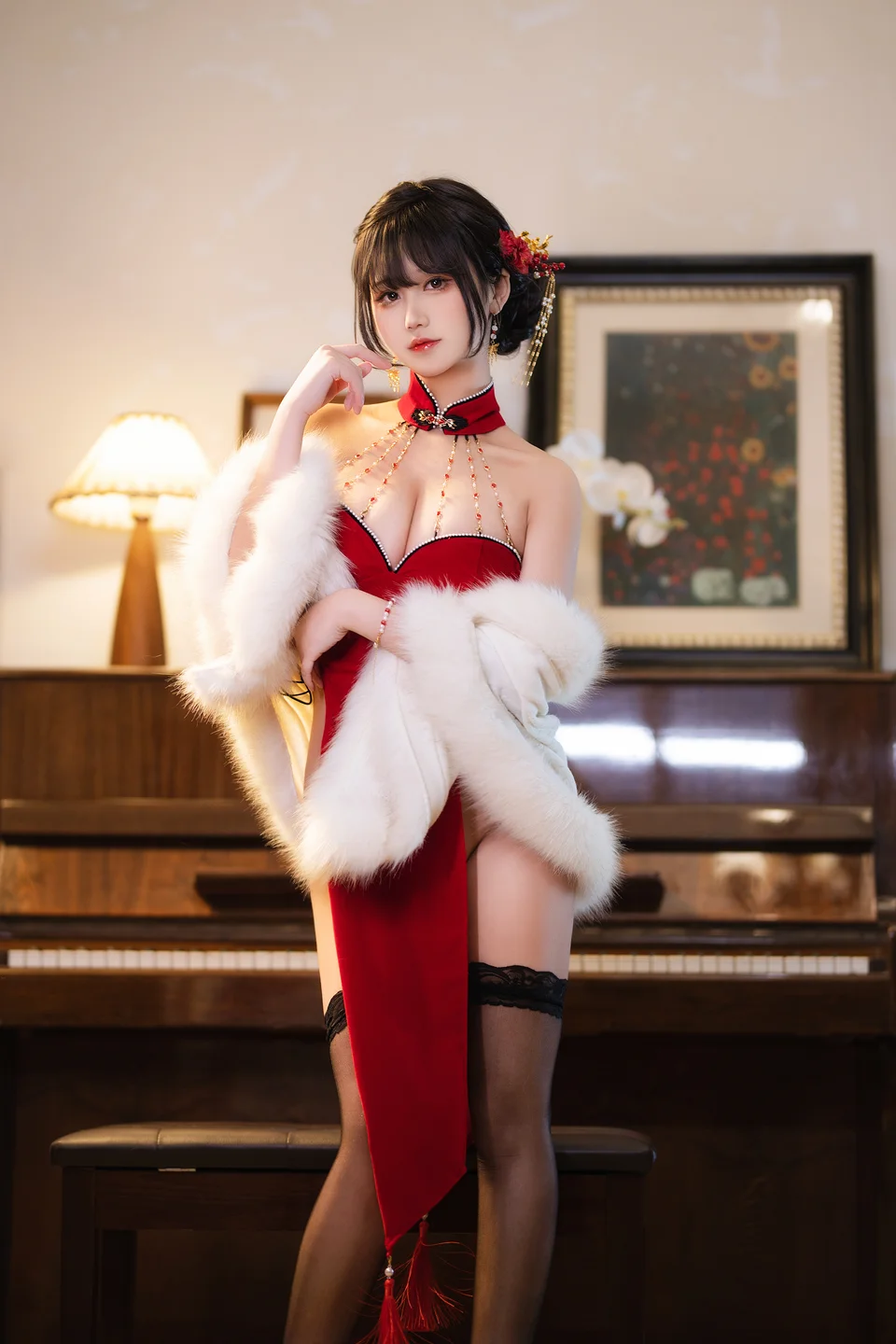 三度_69 No.083 – 红丝绒旗袍 [75P3V-737MB] 【丝足阁写真】004.webp