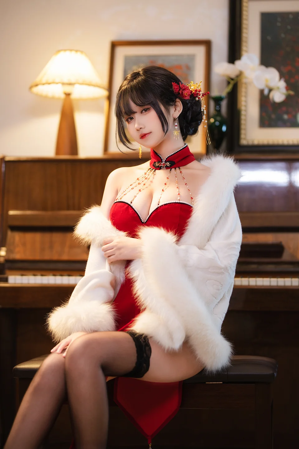 三度_69 No.083 – 红丝绒旗袍 [75P3V-737MB] 【丝足阁写真】006.webp