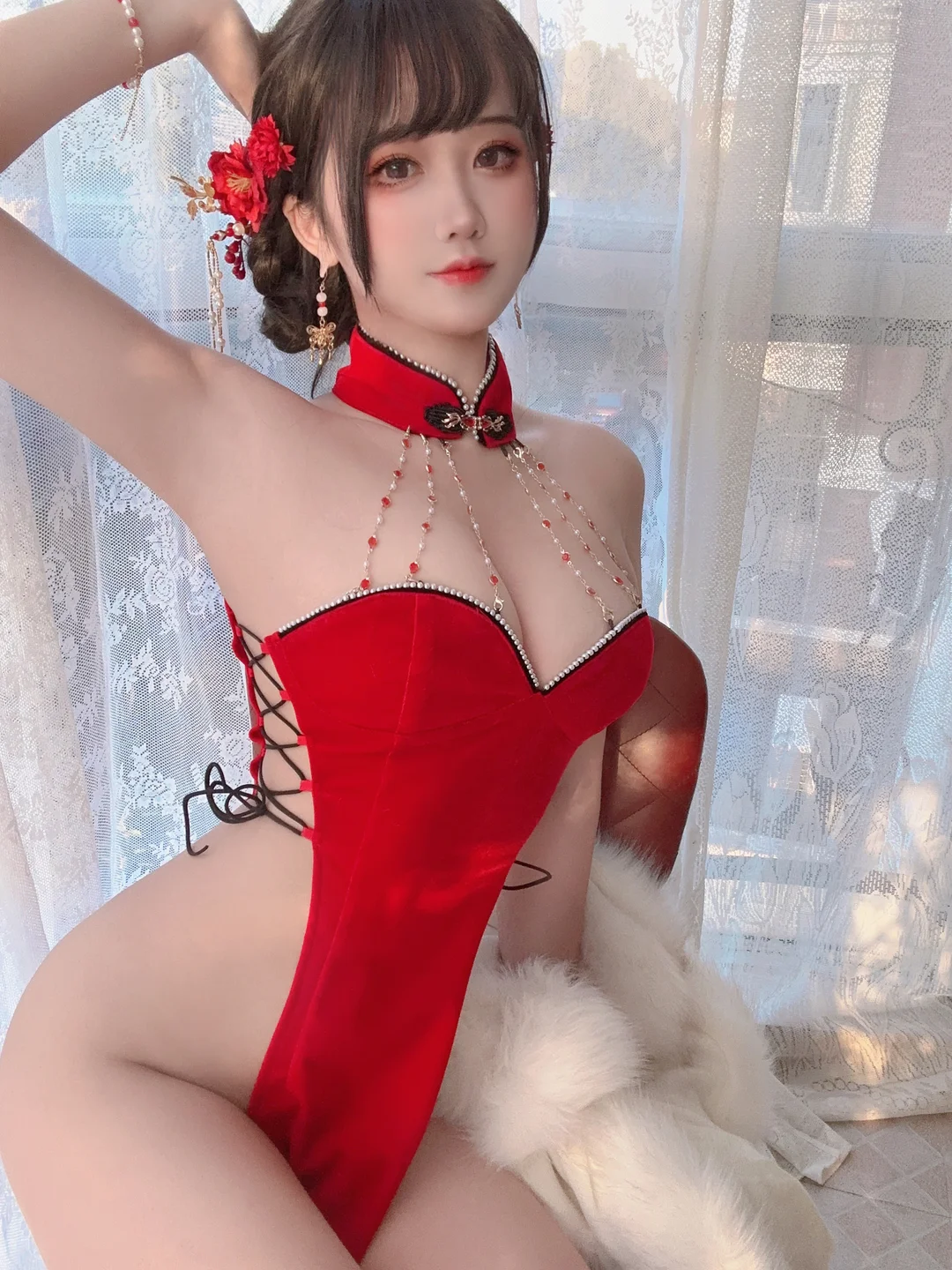 三度_69 No.083 – 红丝绒旗袍 [75P3V-737MB] 【丝足阁写真】044.webp