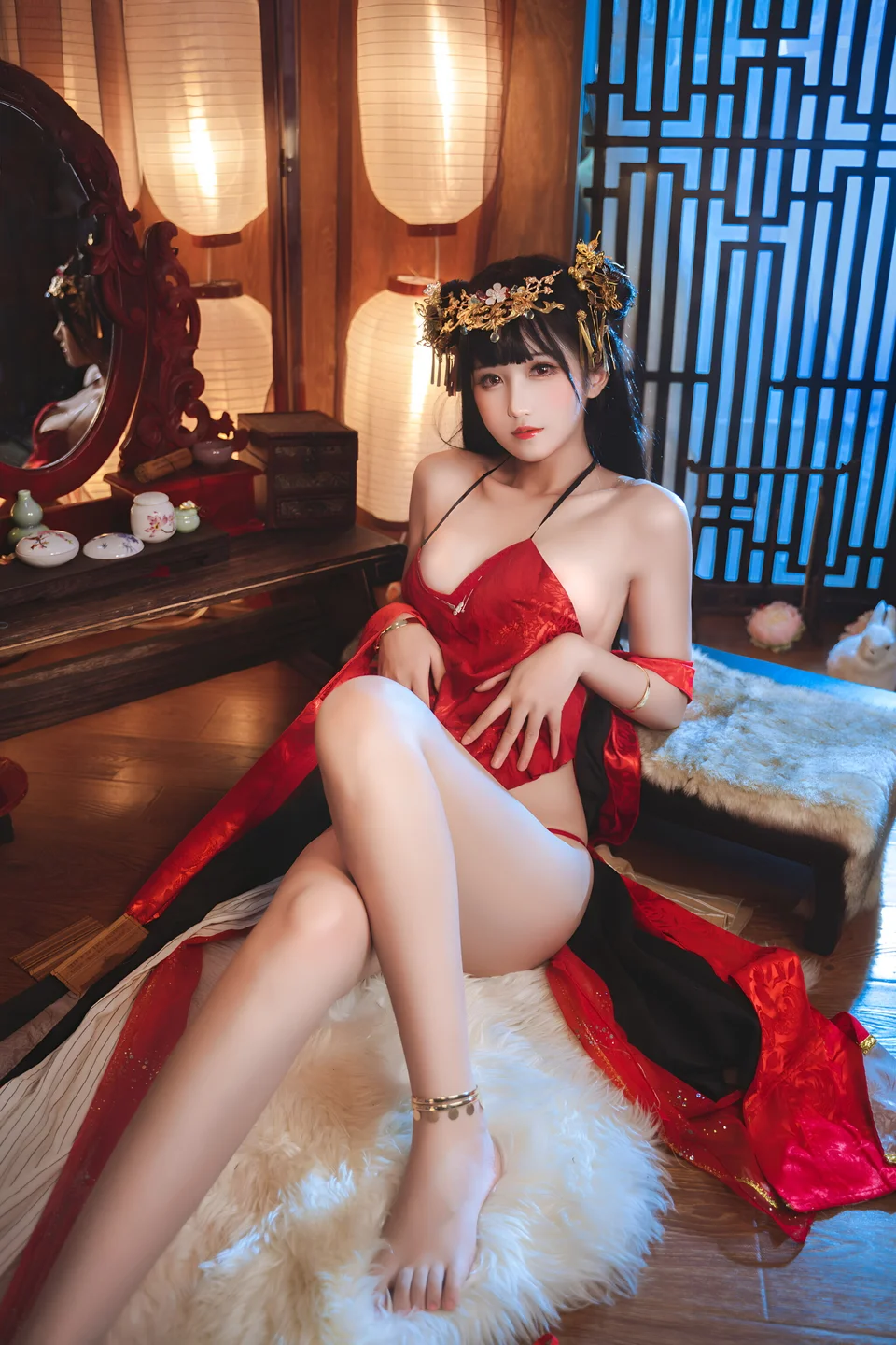 三度_69 No.084 – 蛇年红装 [62P-348MB] 【丝足阁写真】005.webp