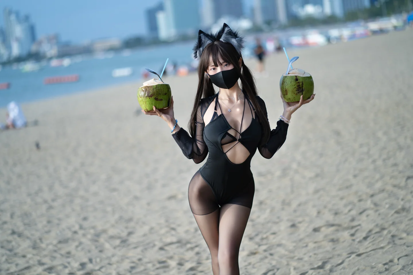 三水子 – 黑丝泳装 [70P-254MB] 【丝足阁写真】007.webp