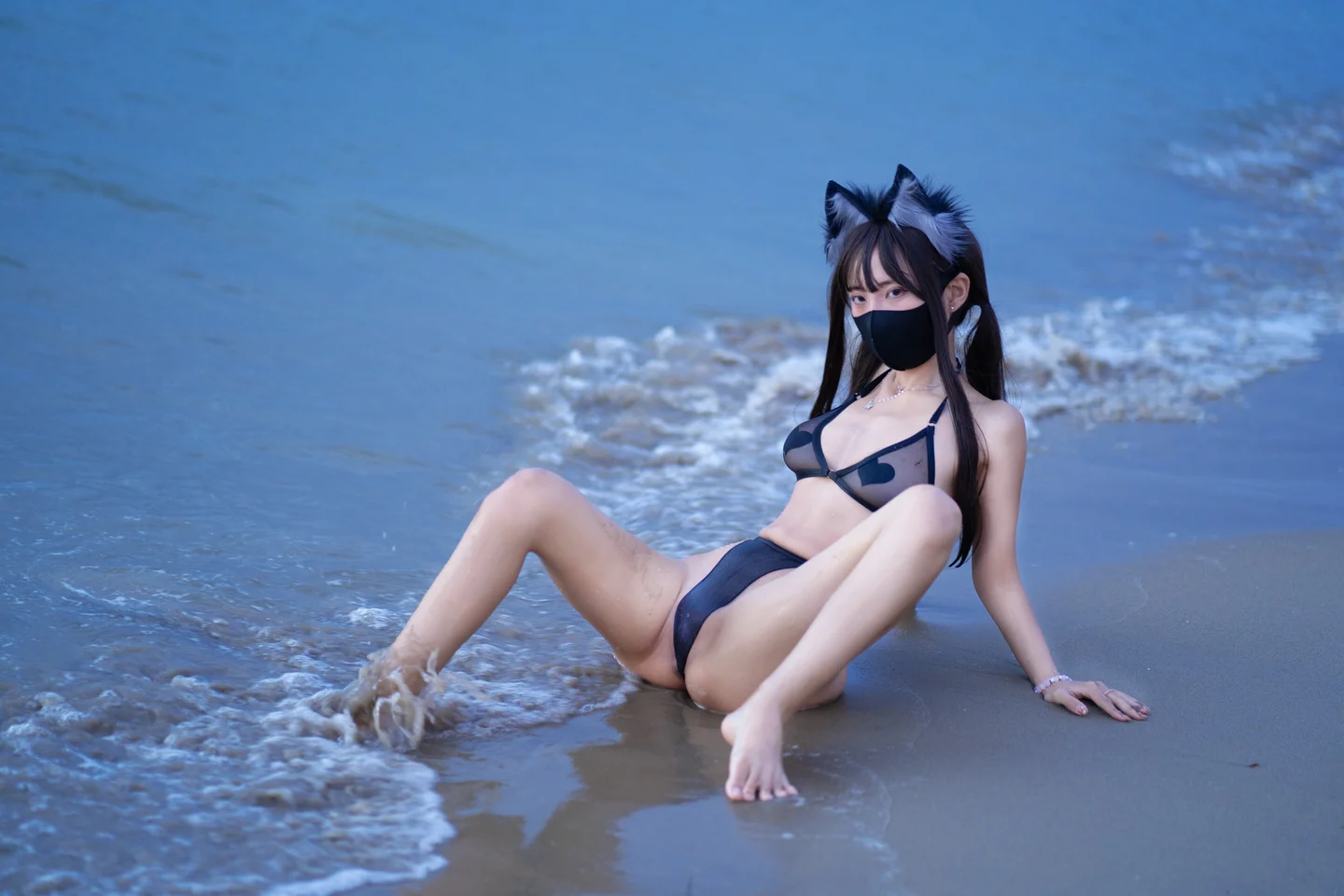三水子 – 黑丝泳装 [70P-254MB] 【丝足阁写真】061.webp