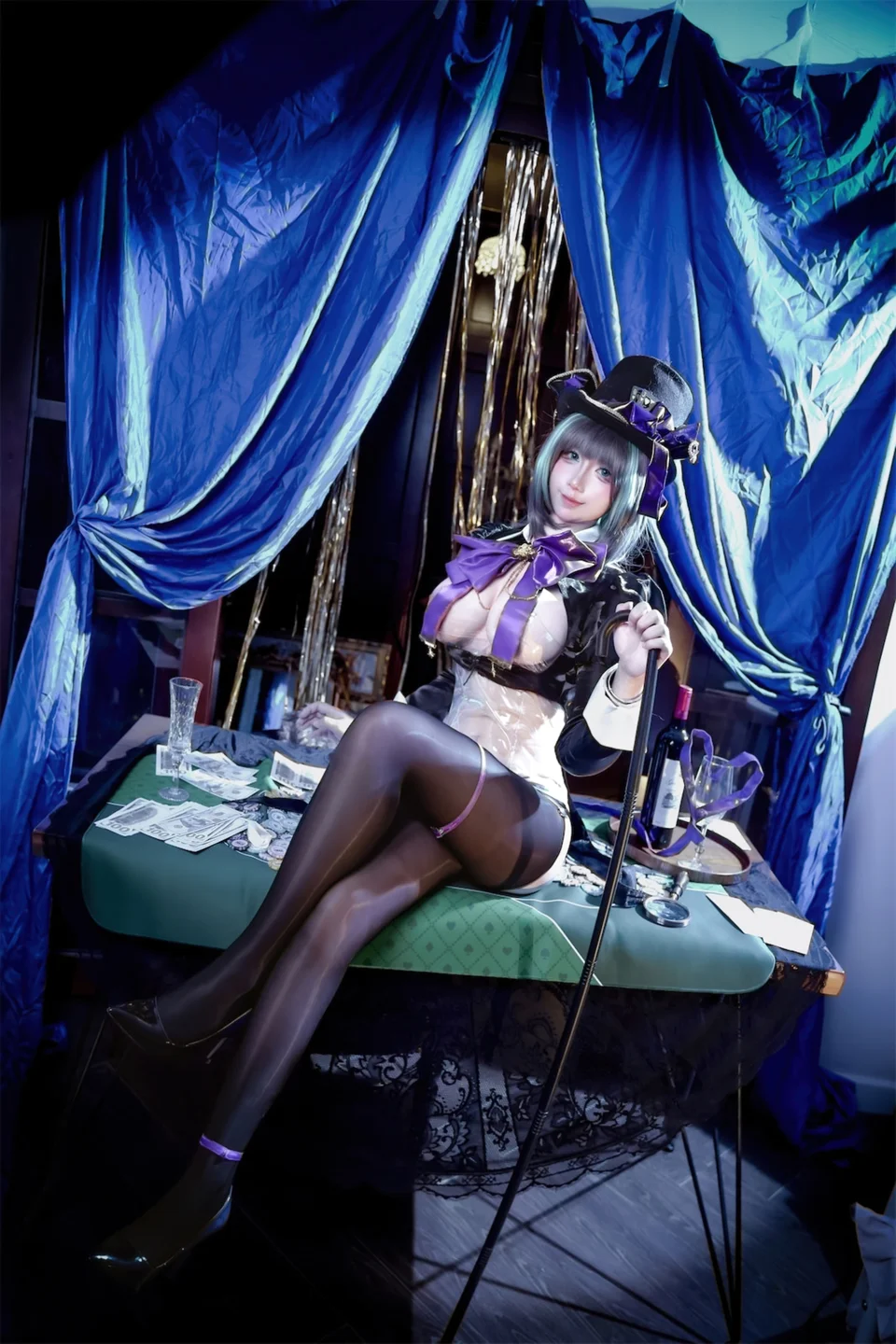 九曲Jean - No.092 柴郡绚烂夜梦 [40P-191MB] 005.webp