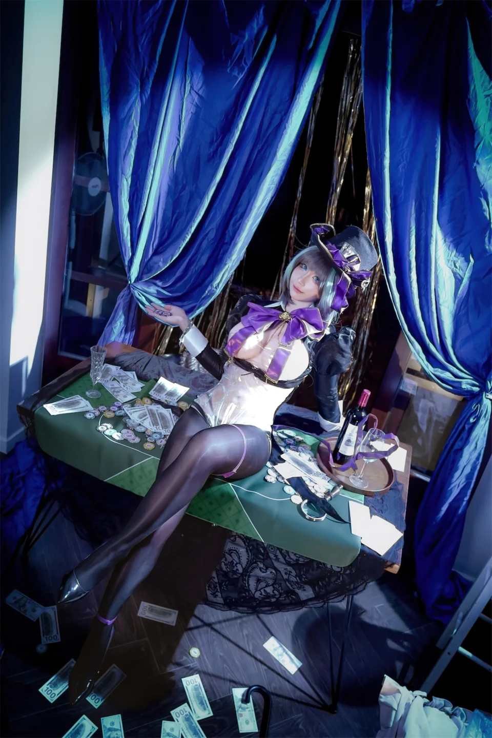 九曲Jean - No.092 柴郡绚烂夜梦 [40P-191MB] 008.webp