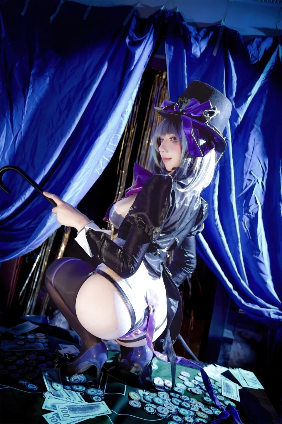 九曲Jean - No.092 柴郡绚烂夜梦 [40P-191MB] 031.webp