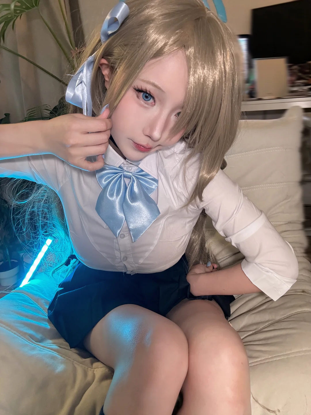 切切celia - 碧蓝档案 明日奈制服自拍 [17P 7V] tg@simisebaisi15.webp