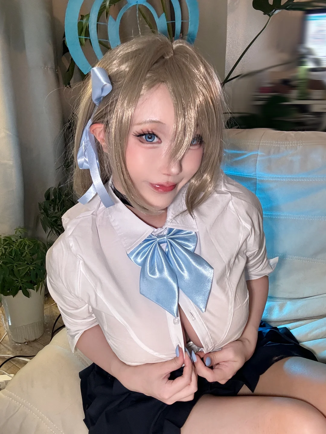 切切celia - 碧蓝档案 明日奈制服自拍 [17P 7V] tg@simisebaisi4.webp