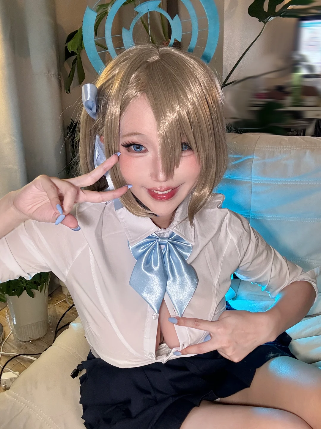 切切celia - 碧蓝档案 明日奈制服自拍 [17P 7V] tg@simisebaisi5.webp