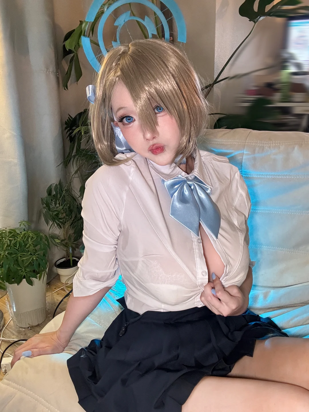 切切celia - 碧蓝档案 明日奈制服自拍 [17P 7V] tg@simisebaisi6.webp