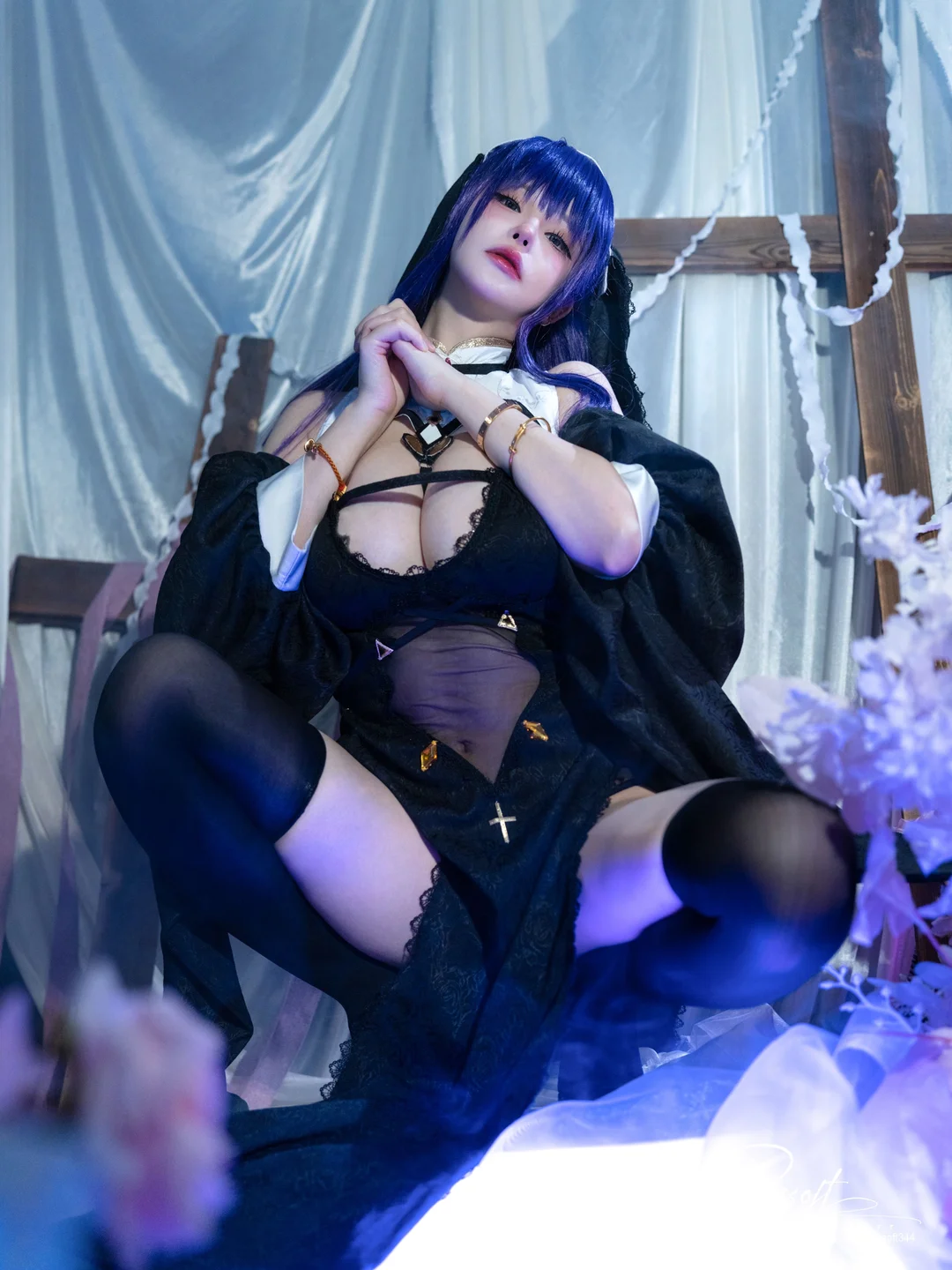 前羽rr – フェルン Fern 修女ver [37P] TG@icoset006.webp