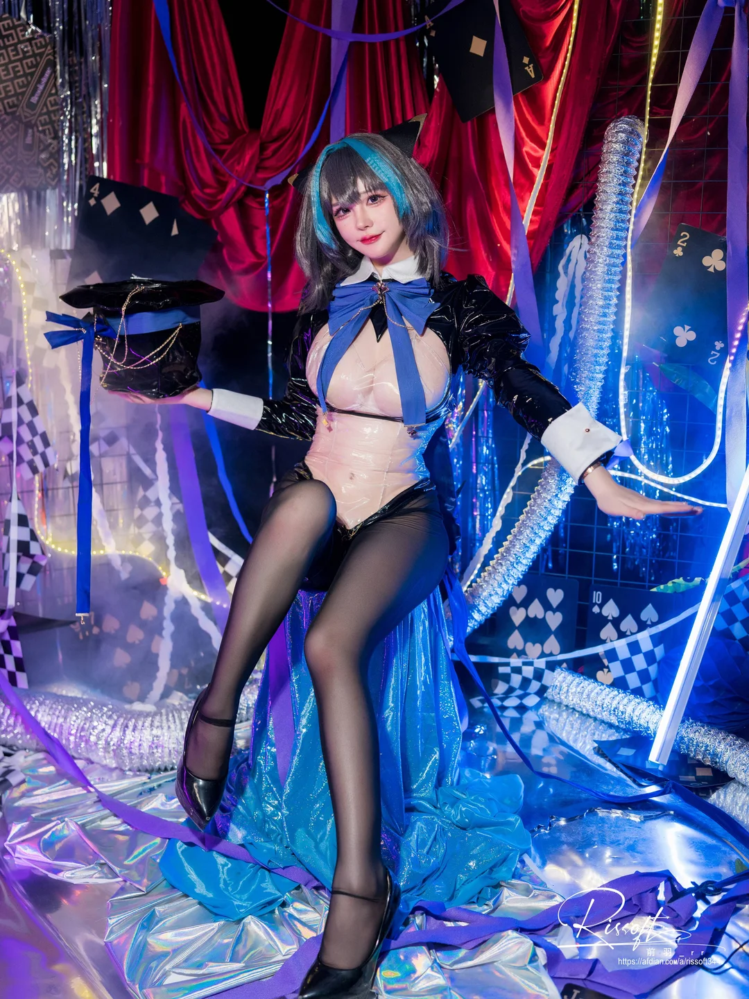 前羽rr - 碧蓝航线 柴郡魔术师 [50P] tg@simisebaisi4.webp