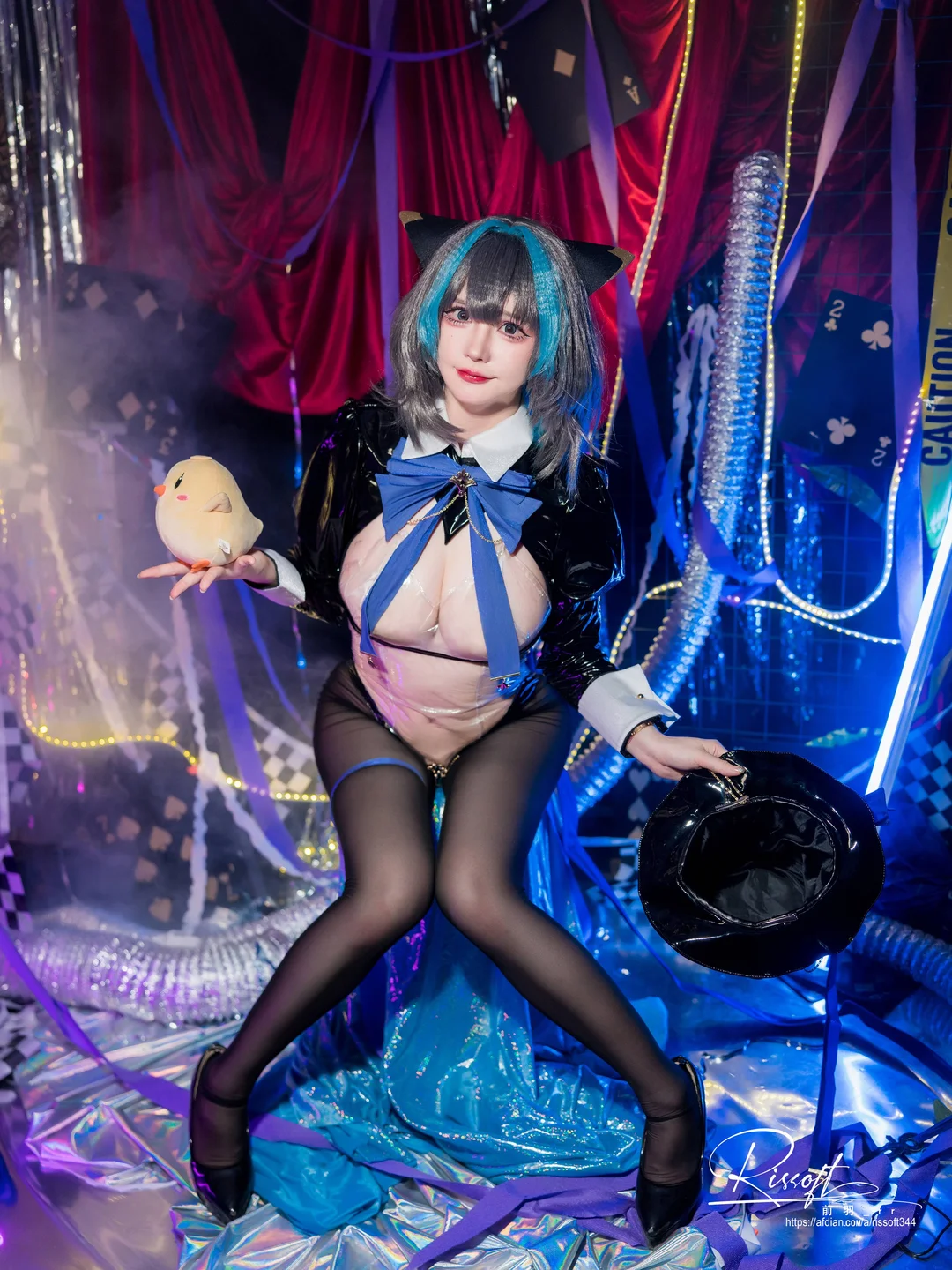 前羽rr - 碧蓝航线 柴郡魔术师 [50P] tg@simisebaisi5.webp