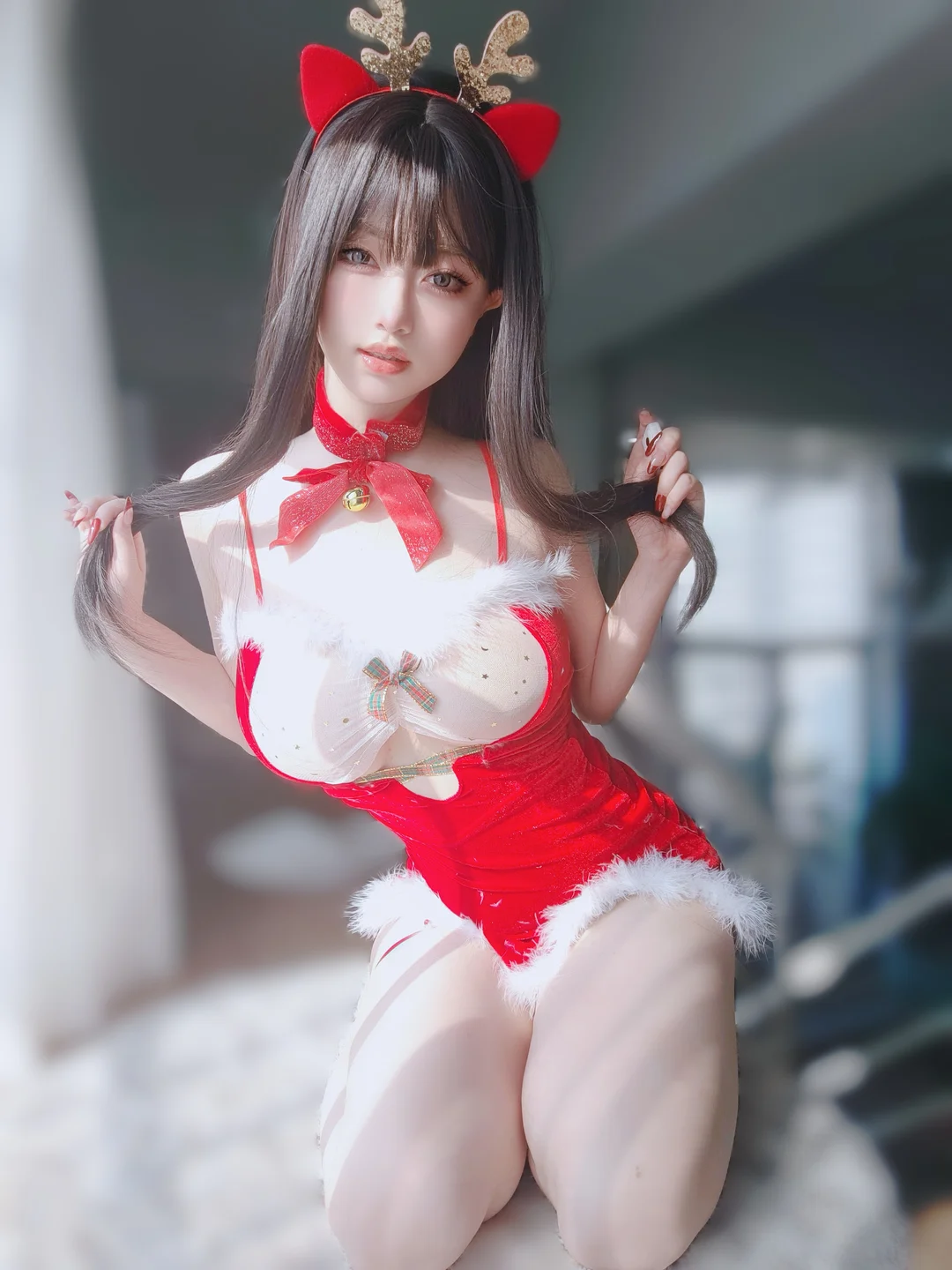 女主K - 圣诞麋鹿 [100P,1V-212MB] 009.webp