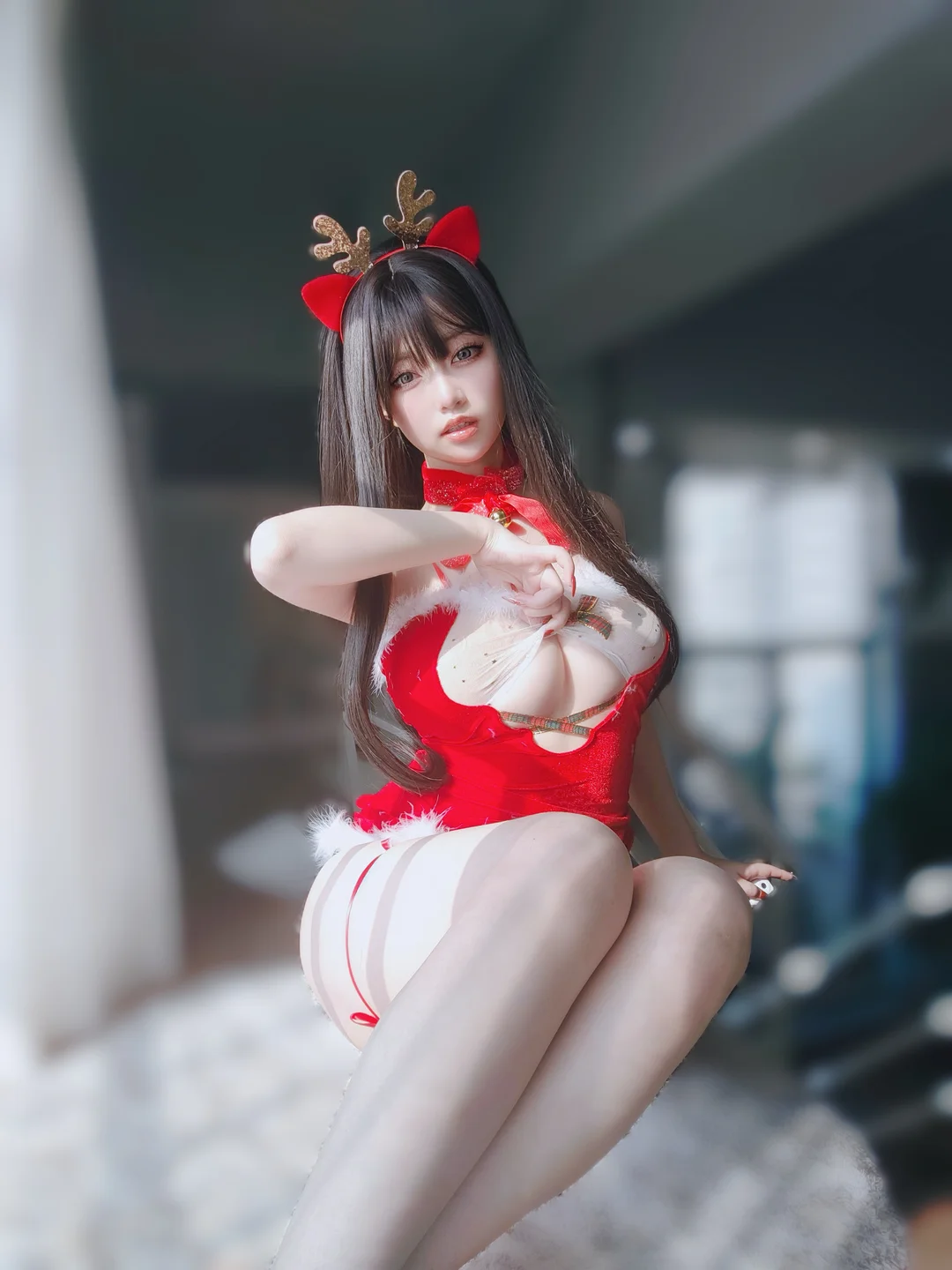 女主K - 圣诞麋鹿 [100P,1V-212MB] 013.webp