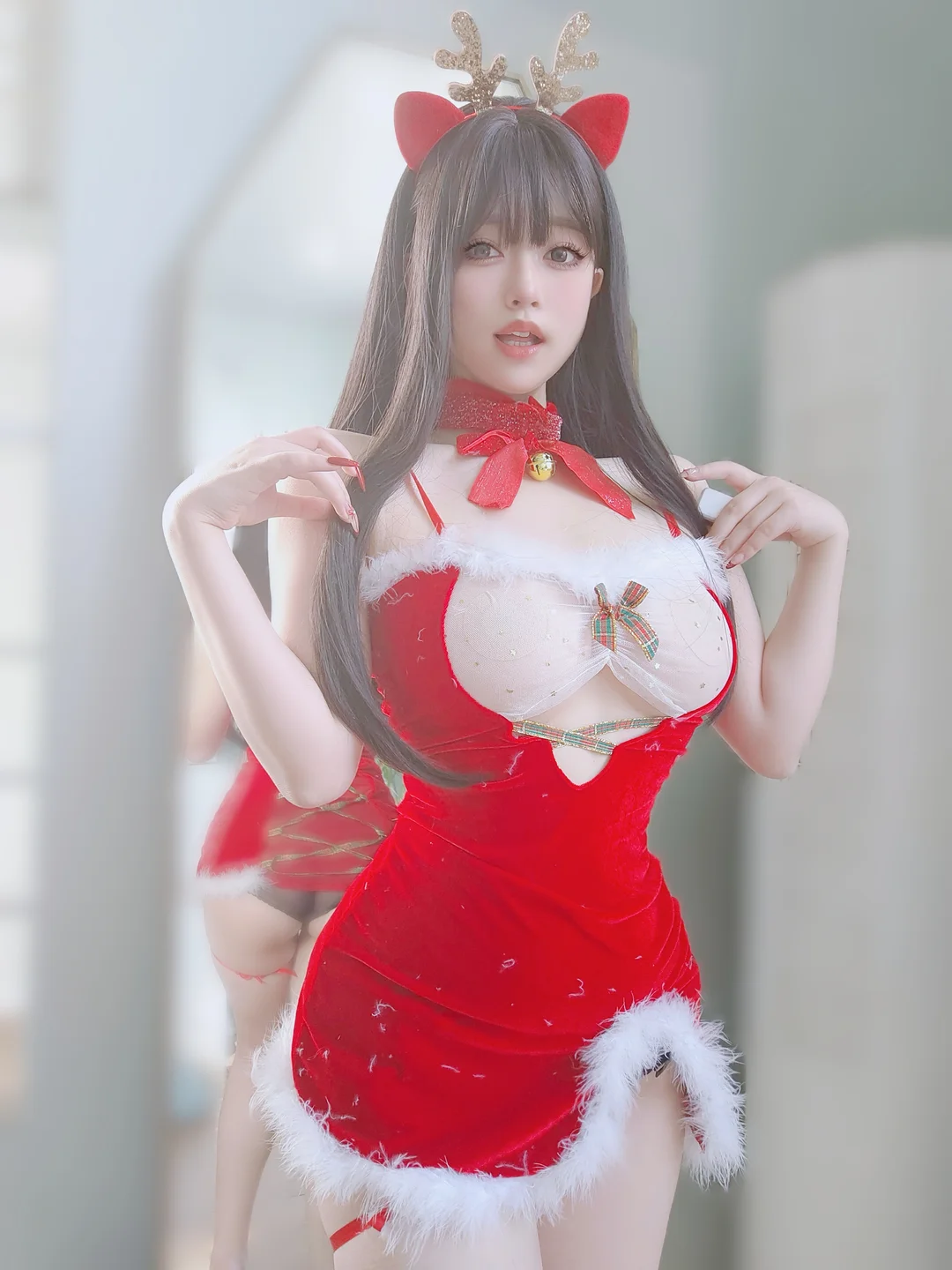 女主K - 圣诞麋鹿 [100P,1V-212MB] 063.webp