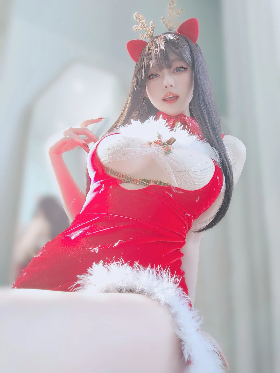 女主K - 圣诞麋鹿 [100P,1V-212MB] 078.webp