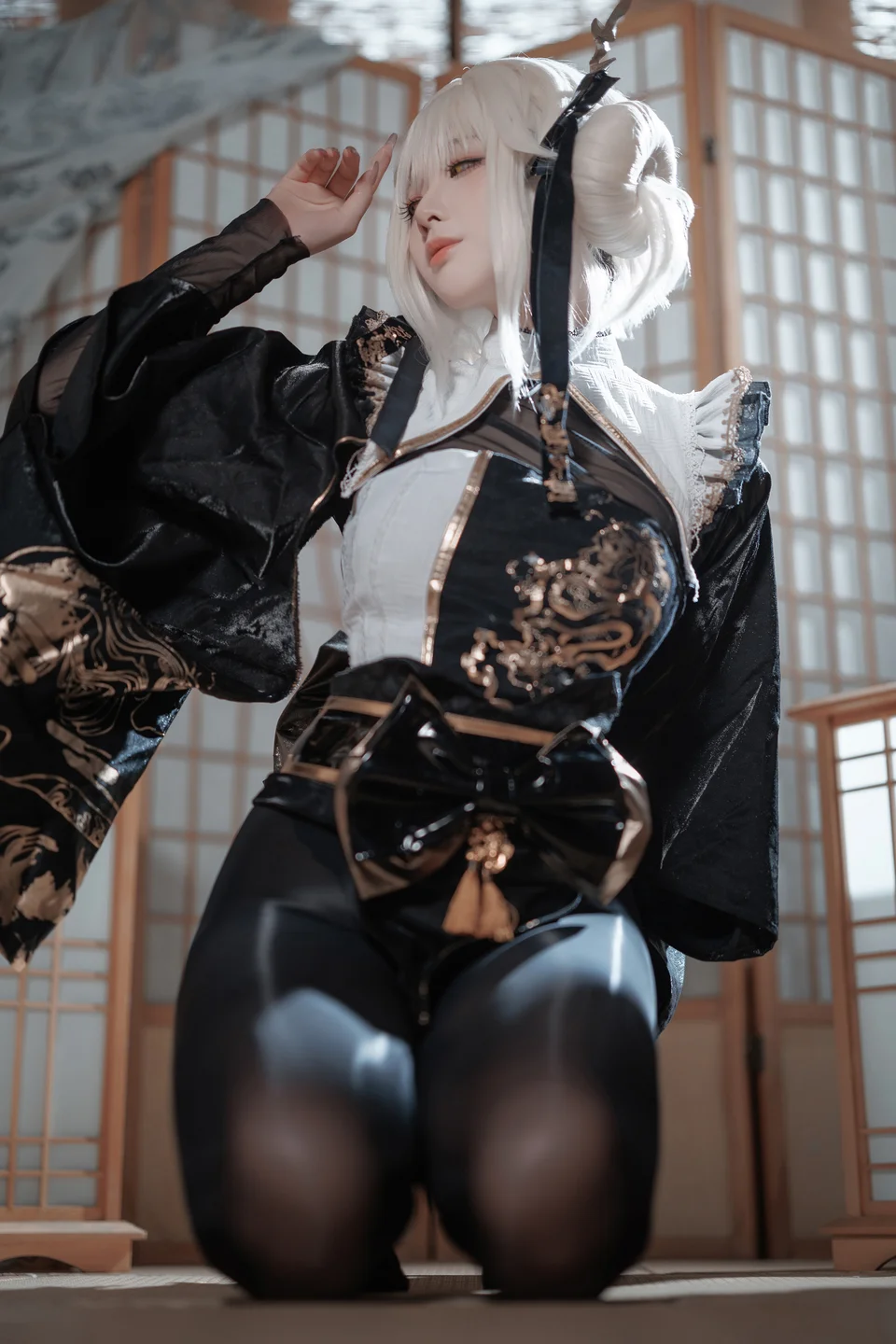 封疆疆v - NIKKE胜利女神 白兔布兰儿 和服 [40P] tg@simisebaisi38.webp