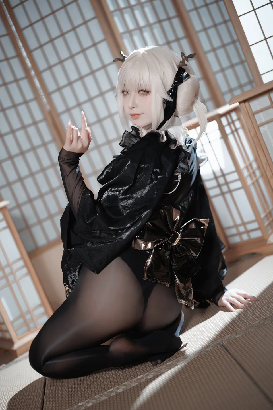 封疆疆v - NIKKE胜利女神 白兔布兰儿 和服 [40P] tg@simisebaisi40.webp