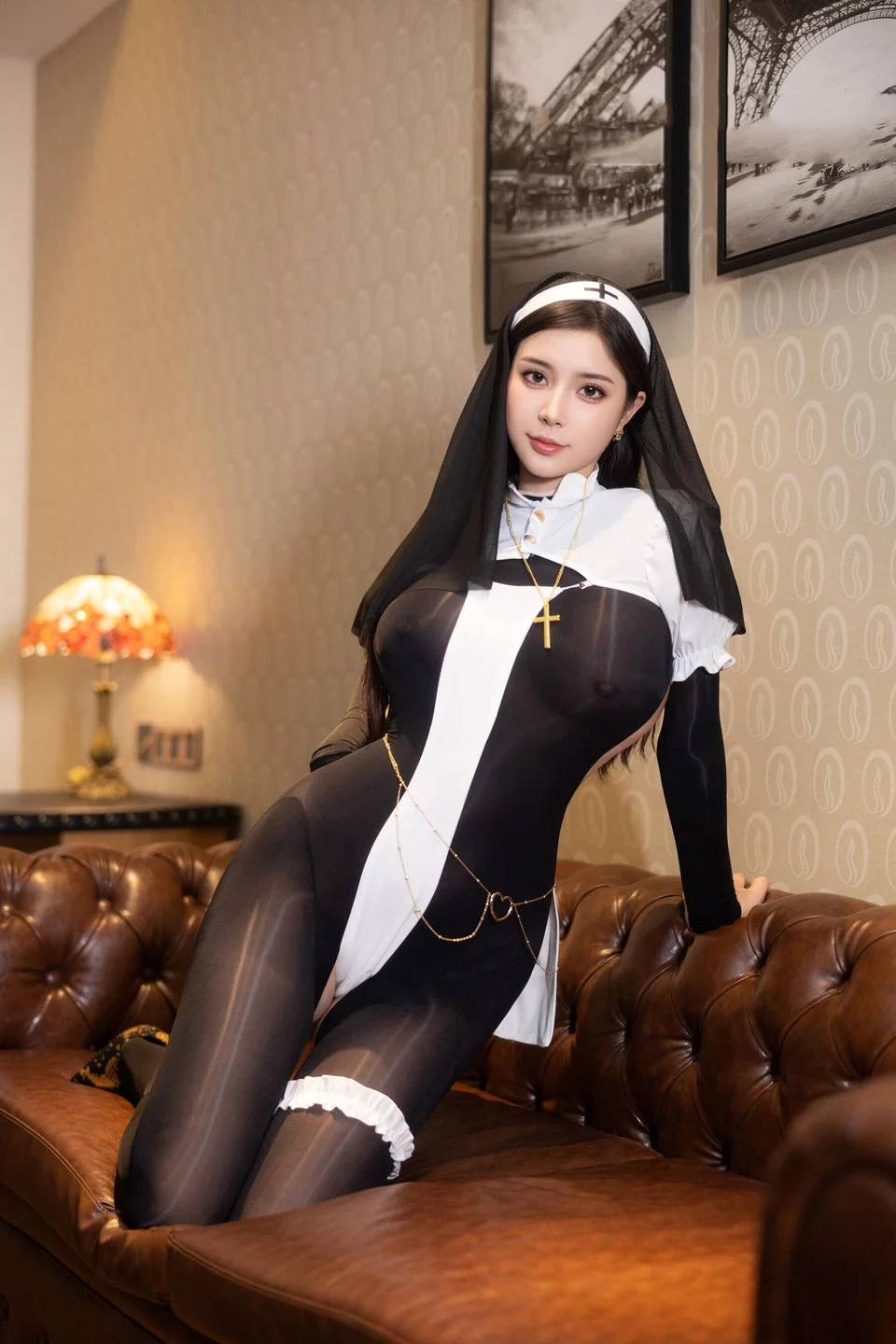 小蛮妖 – 黑丝修女 [82P1V-863MB] 【丝足阁写真】011.webp