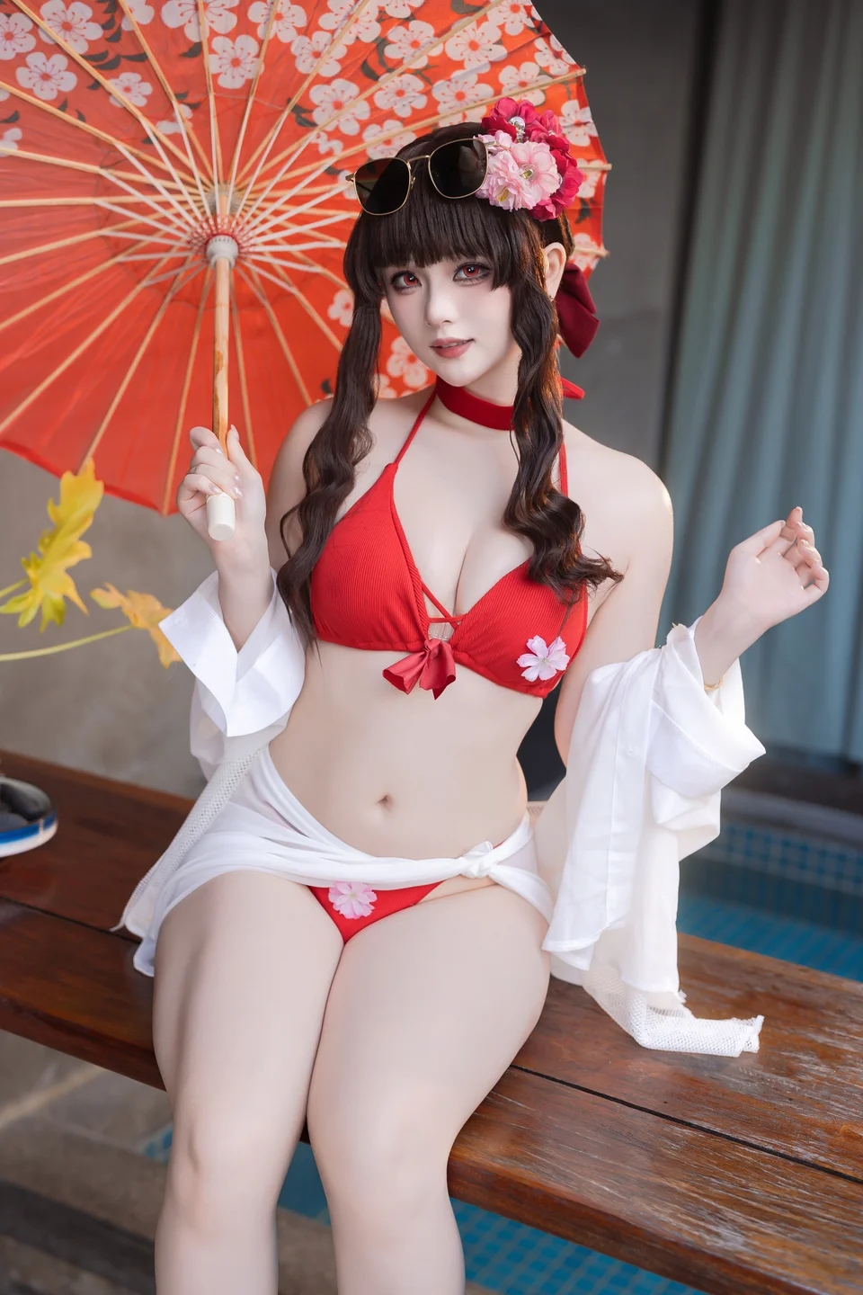 屿鱼 – 樱花泳装 [80P-935MB] 【丝足阁写真】001.webp