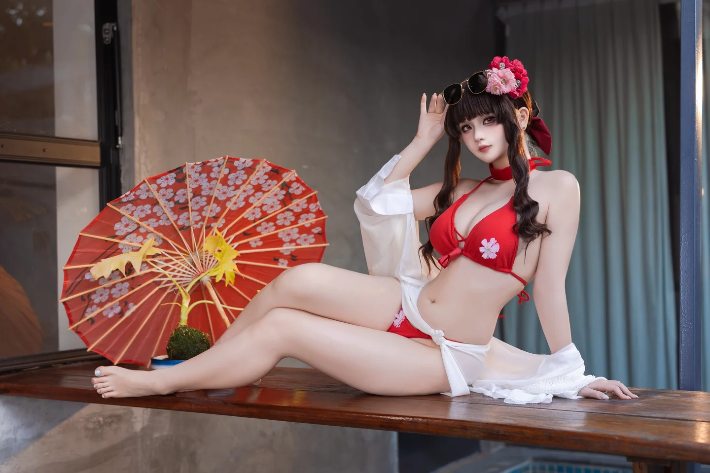 屿鱼 – 樱花泳装 [80P-935MB] 【丝足阁写真】004.webp
