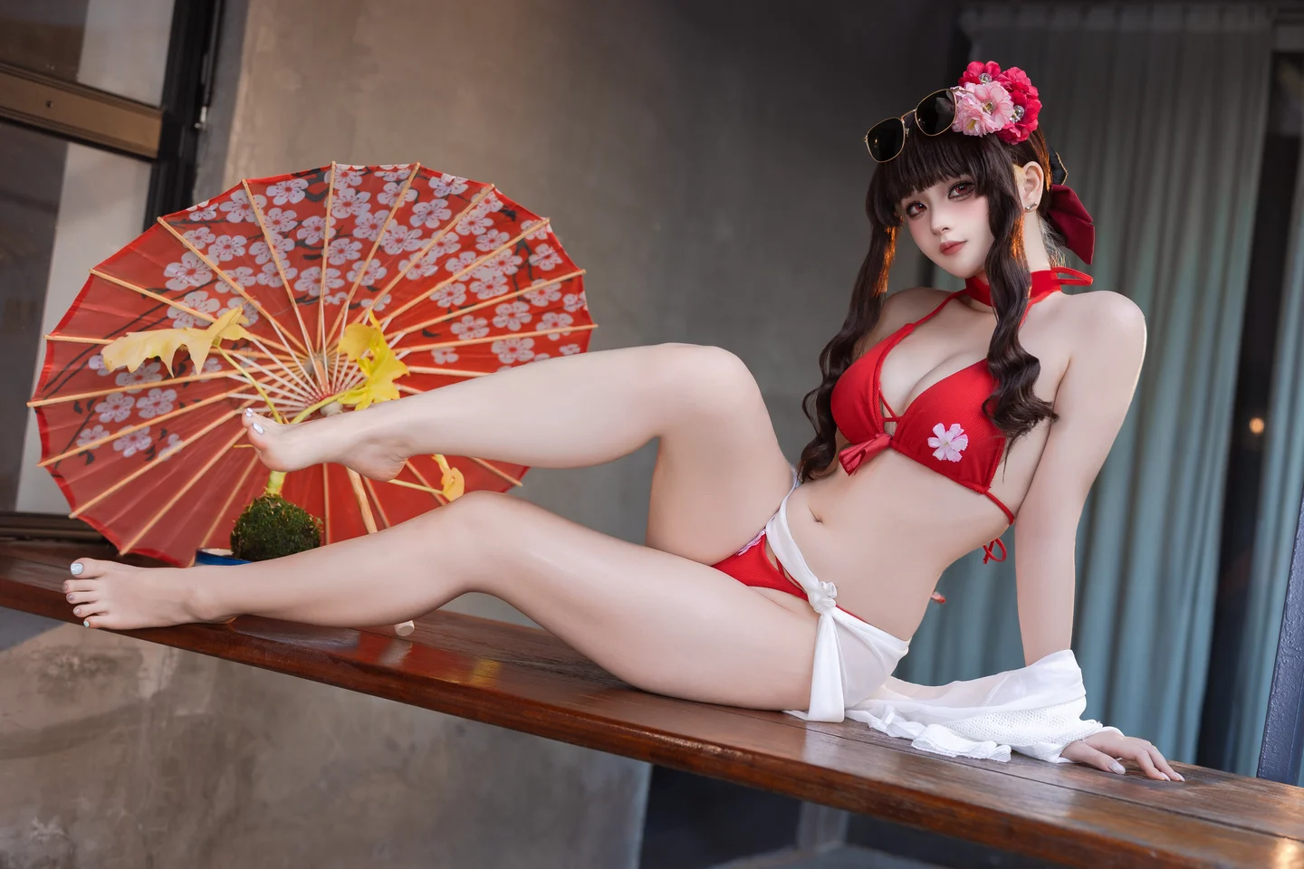 屿鱼 – 樱花泳装 [80P-935MB] 【丝足阁写真】021.webp