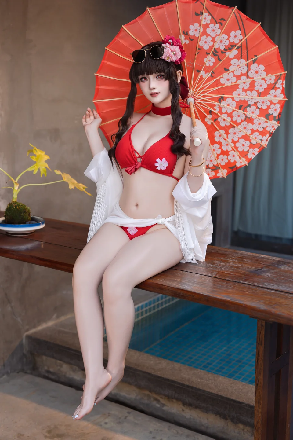 屿鱼 – 樱花泳装 [80P-935MB] 【丝足阁写真】048.webp