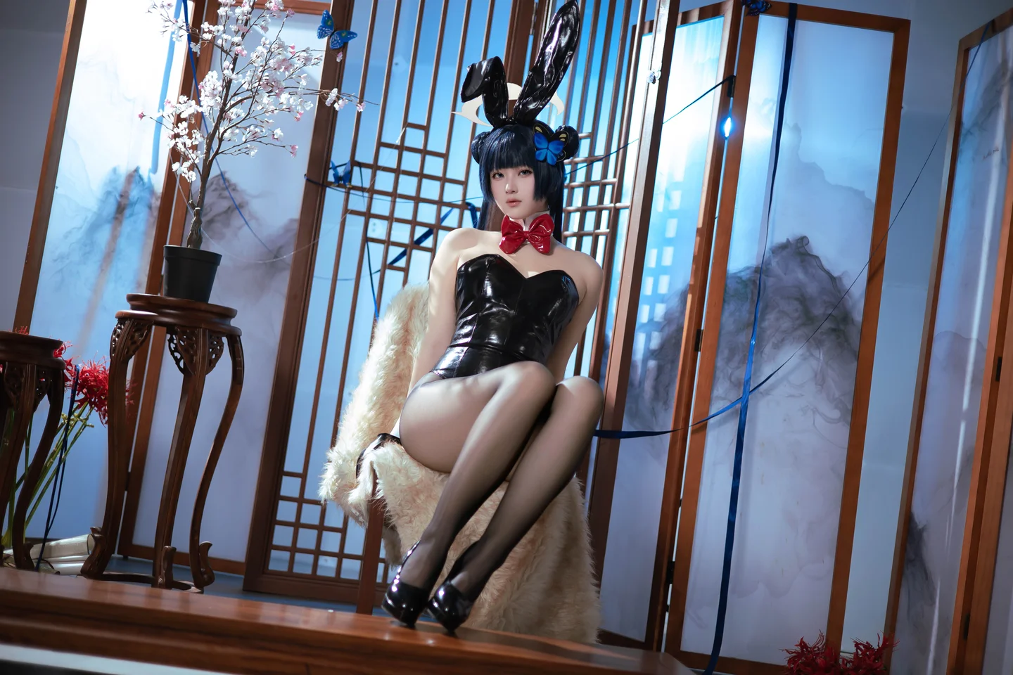 屿鱼 - 蔚蓝档案 龙华妃咲 兔女郎 [40P] tg@simisebaisi001.webp