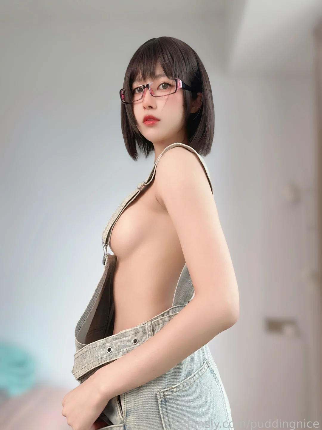 布丁大法 - 色气背带裤 [29P,6V-140MB] 009.webp