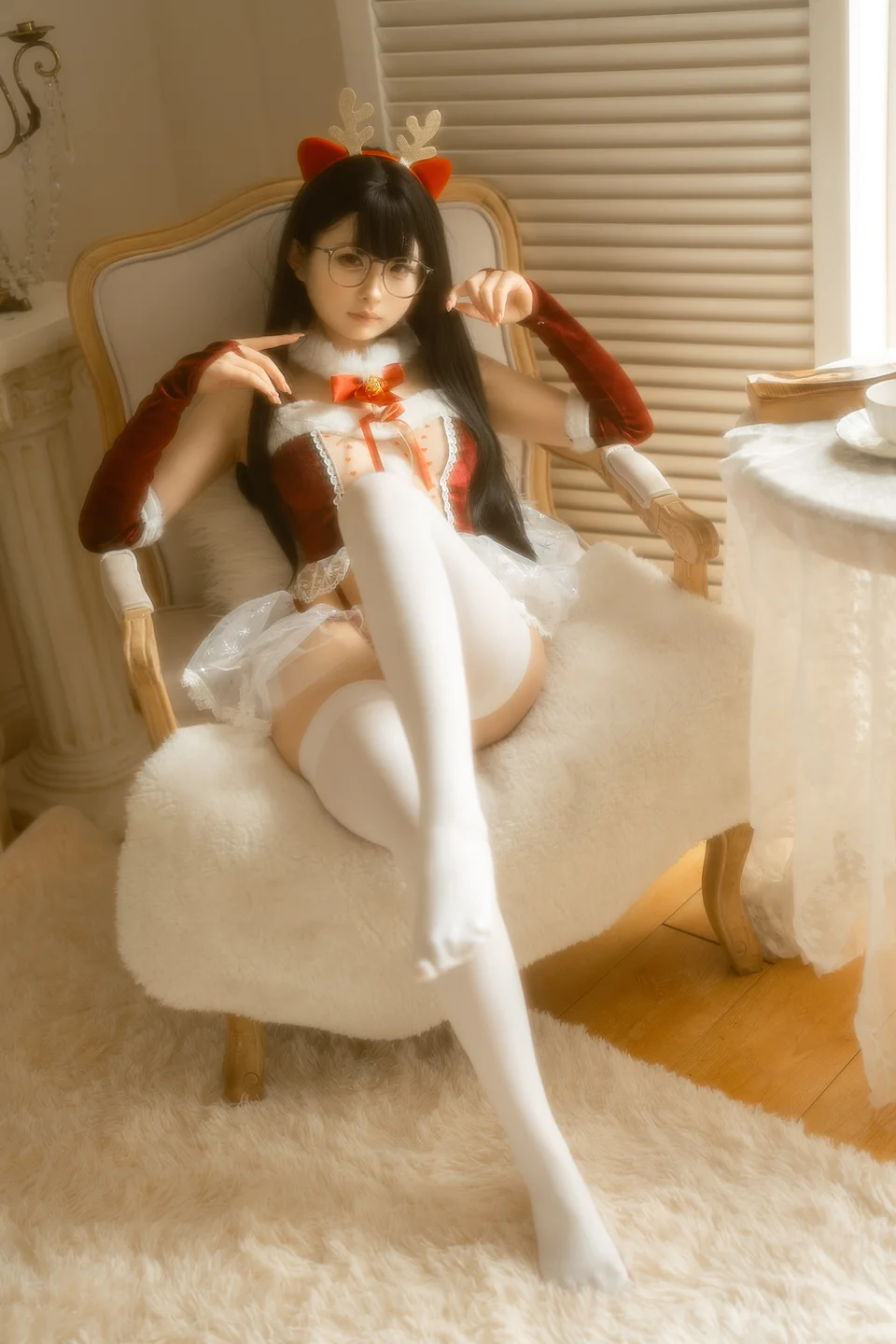 幼水铃衣 – 圣诞小鹿 [80P2V-2.81GB] 【丝足阁写真】003.webp
