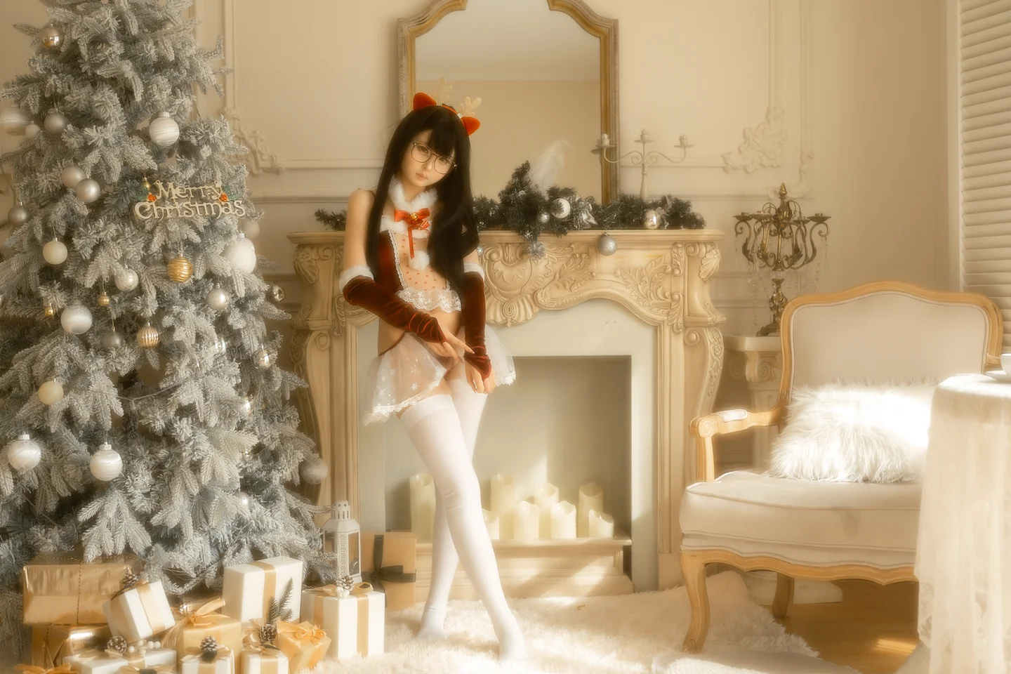 幼水铃衣 – 圣诞小鹿 [80P2V-2.81GB] 【丝足阁写真】009.webp