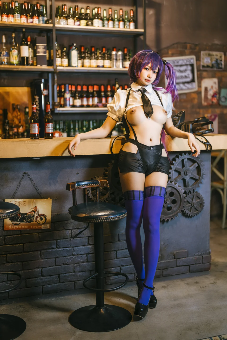 慕慕Momo - 小惡魔的魅惑之吻 魔太郎 【丝足阁写真】004.webp