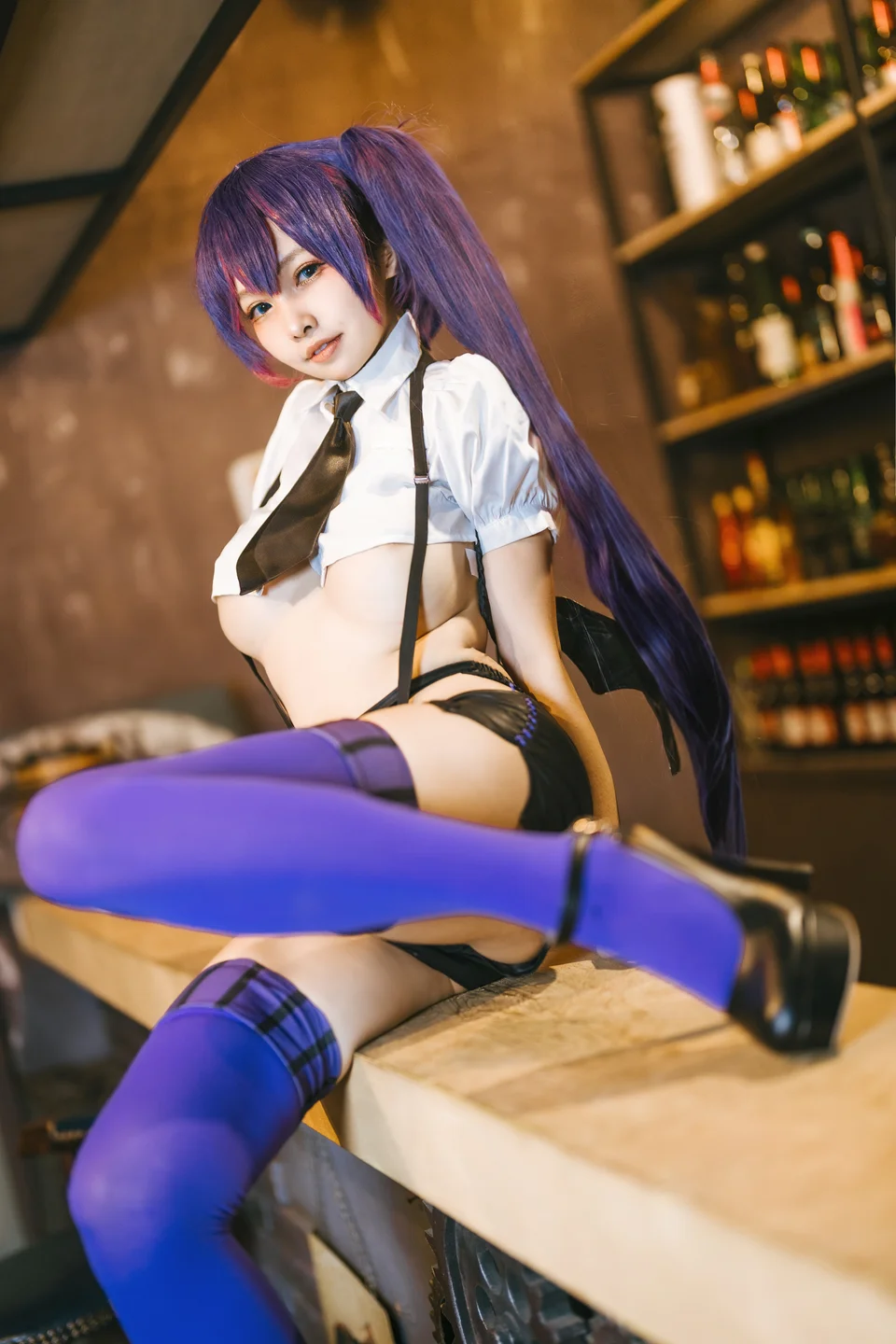 慕慕Momo - 小惡魔的魅惑之吻 魔太郎 【丝足阁写真】018.webp