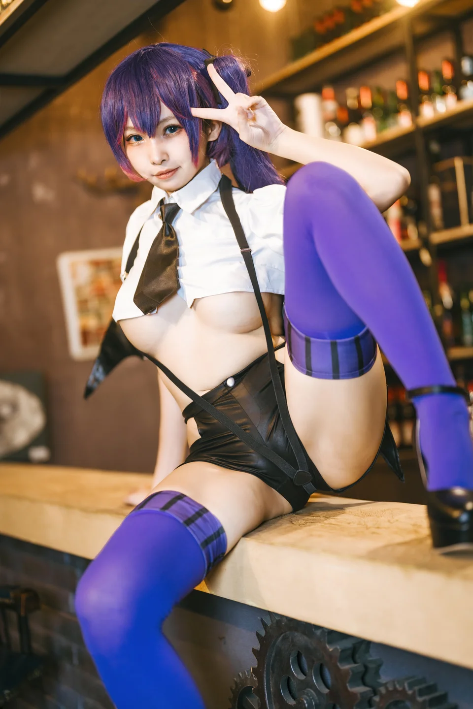 慕慕Momo - 小惡魔的魅惑之吻 魔太郎 【丝足阁写真】019.webp