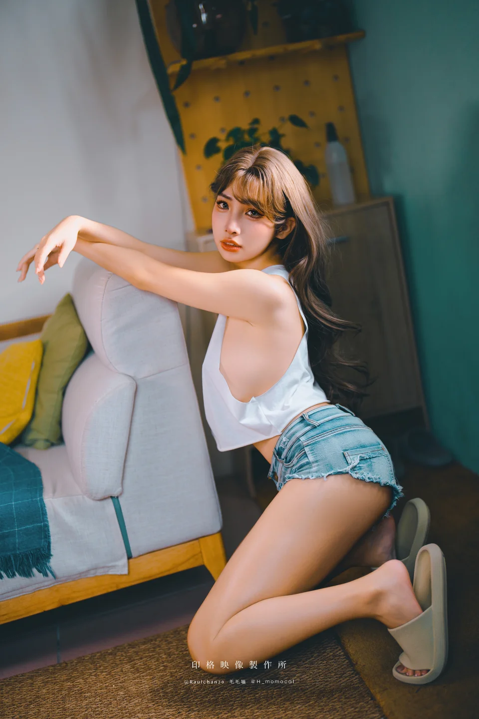 慕慕Momo - 新婚後不斷誘惑我的妻子 【丝足阁写真】022.webp