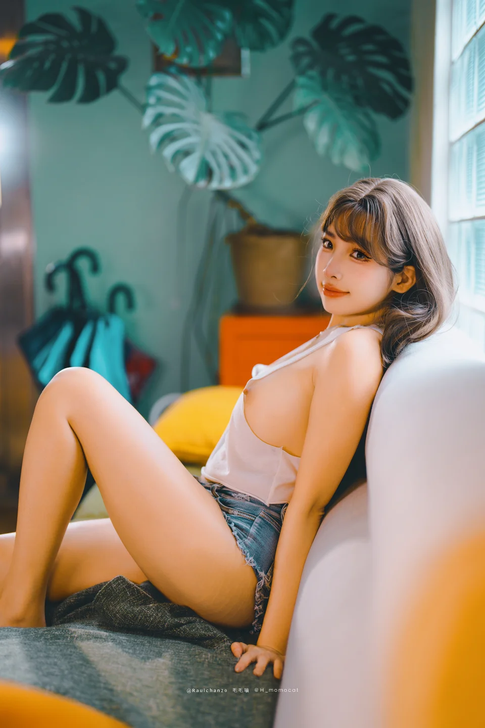 慕慕Momo - 新婚後不斷誘惑我的妻子 【丝足阁写真】034.webp