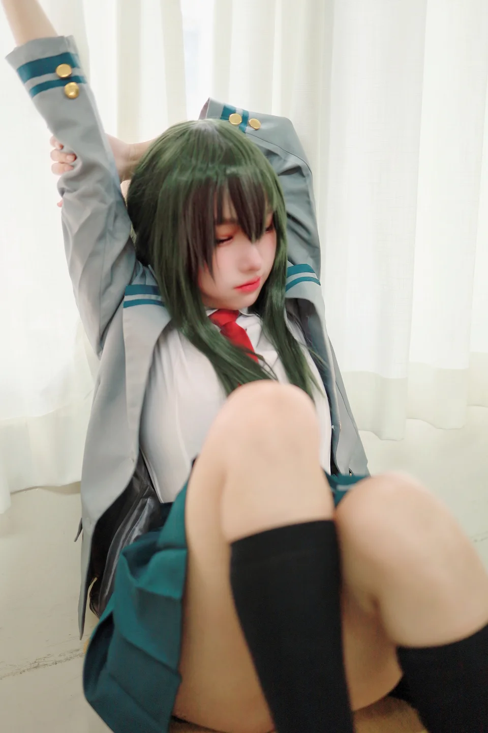 慕慕Momo - 蛙吹梅雨 學生服 Asui Tsuyu [27P-356MB] 016.webp