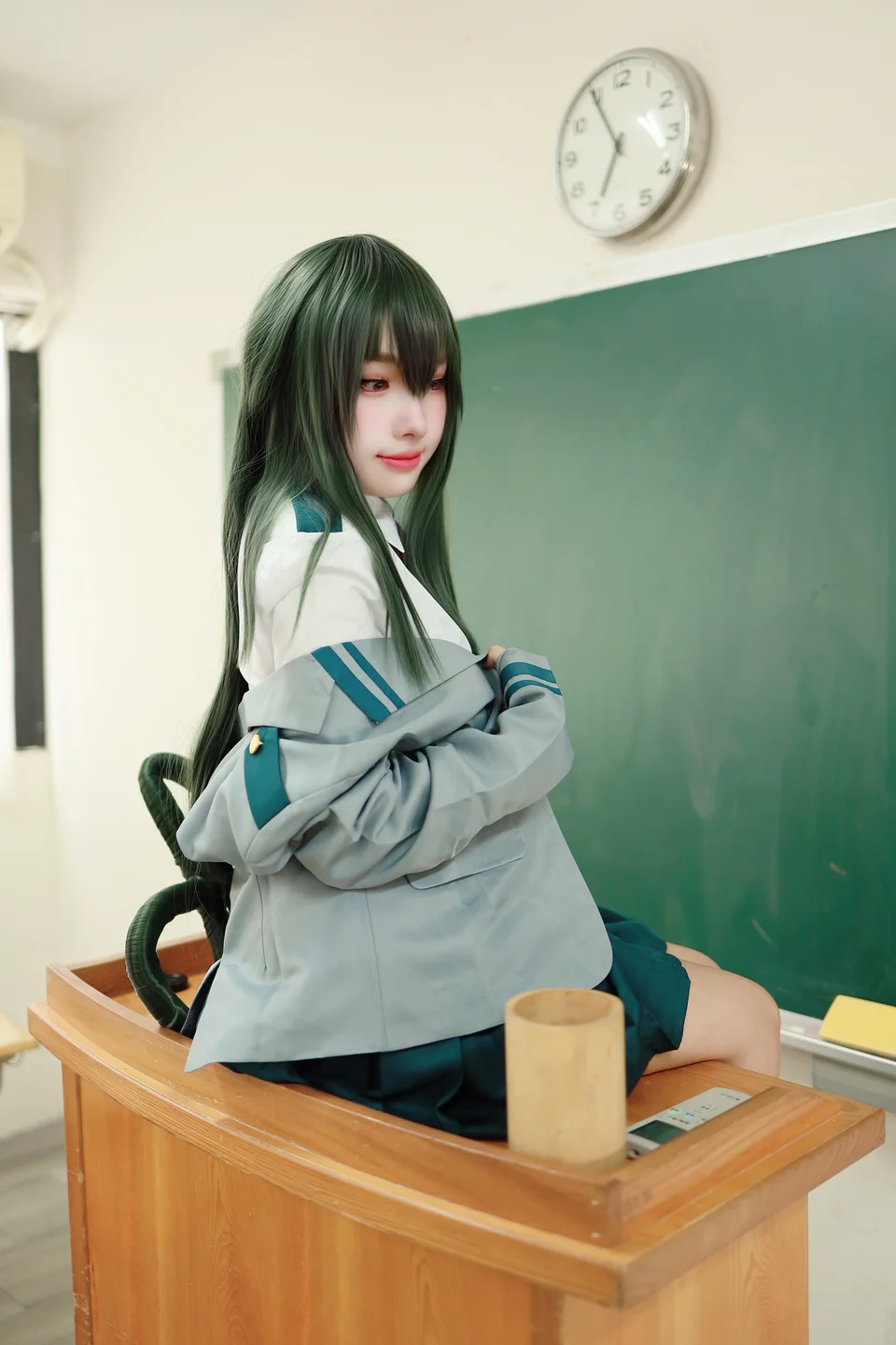 慕慕Momo - 蛙吹梅雨 學生服 Asui Tsuyu [27P-356MB] 022.webp