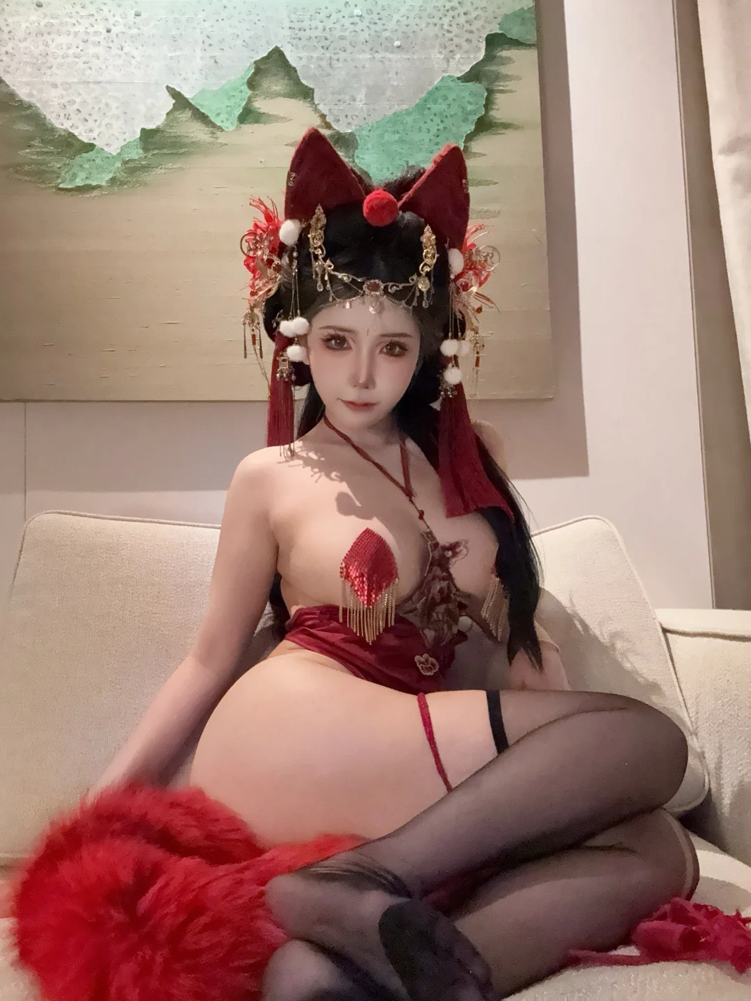 抱走莫子 – 红色小尾巴 [120P 25V] TG@icoset045.webp
