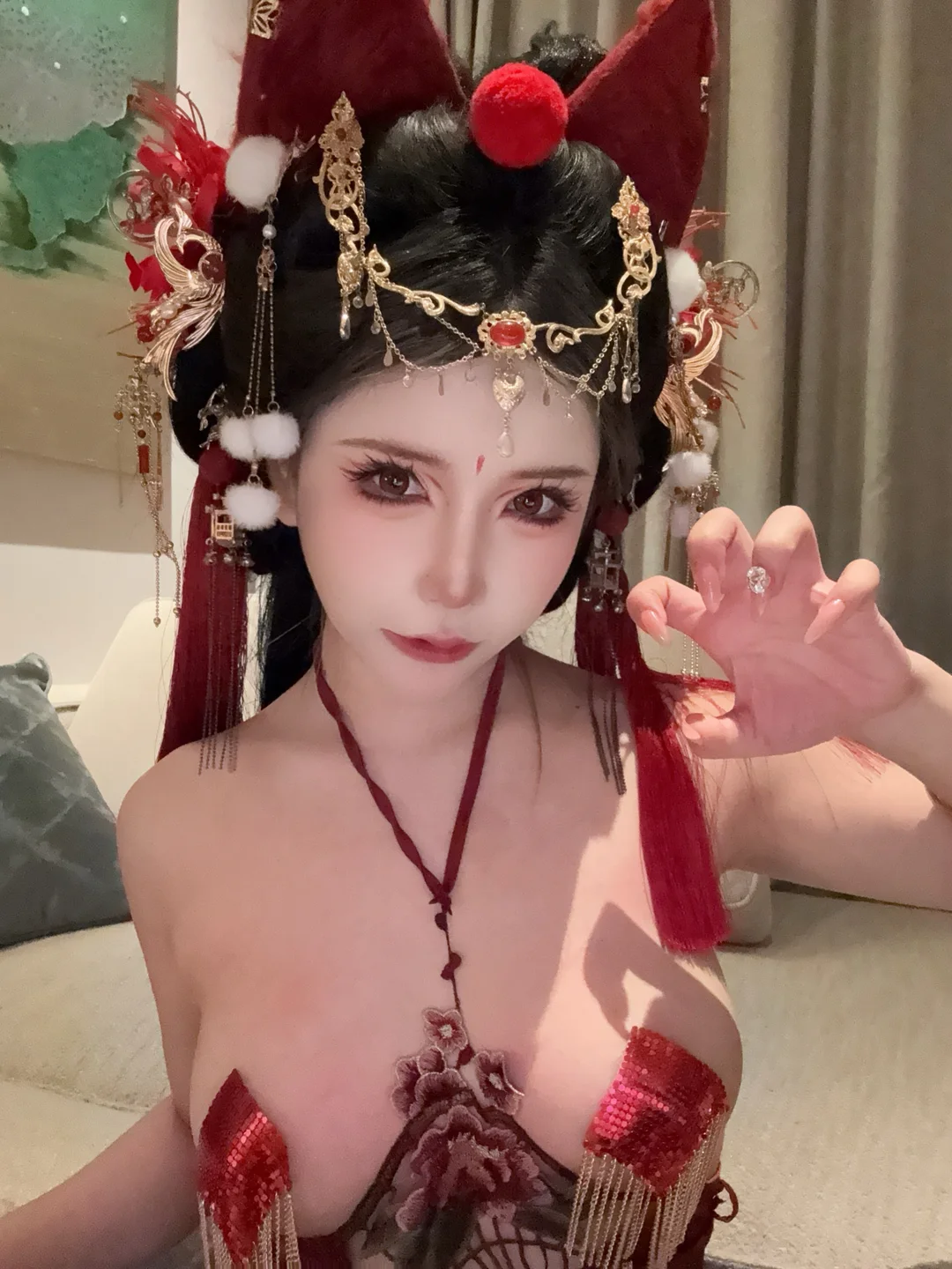 抱走莫子 – 红色小尾巴 [120P 25V] TG@icoset088.webp