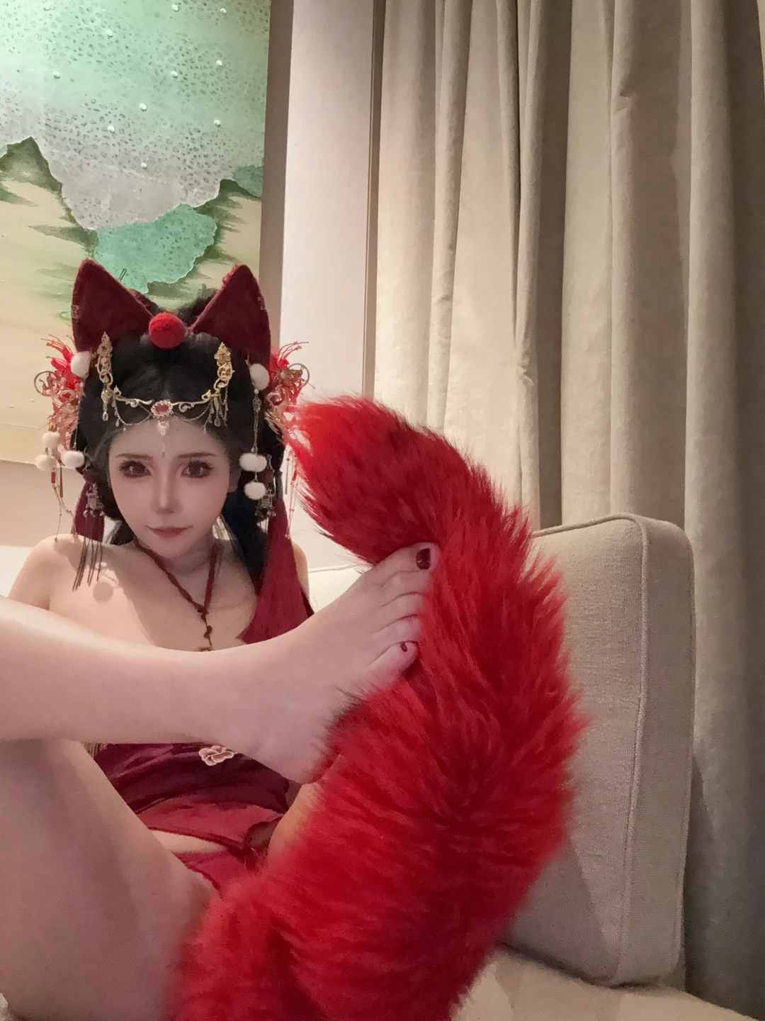 抱走莫子 – 红色小尾巴 [120P 25V] TG@icoset119.webp