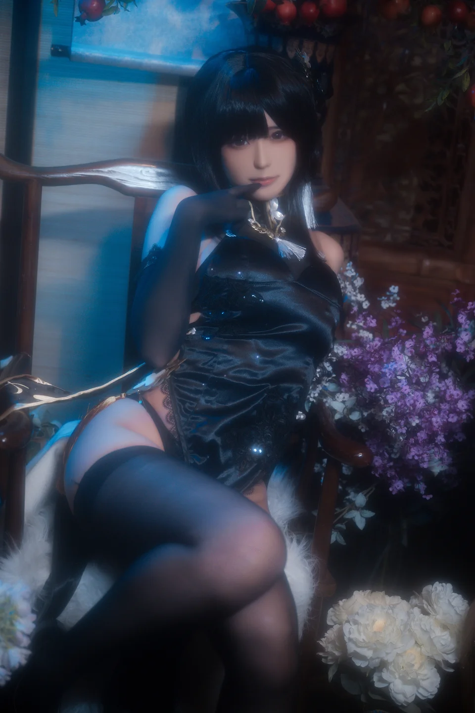 拖拉大王 - 碧蓝航线 镇海 旗袍 [44P] tg@simisebaisi4.webp