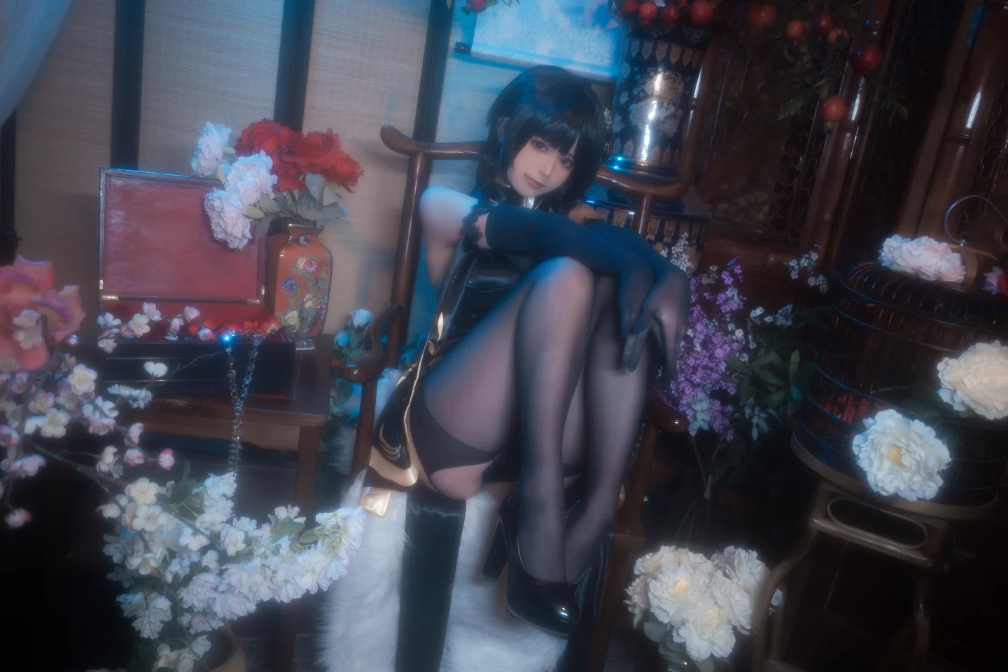拖拉大王 - 碧蓝航线 镇海 旗袍 [44P] tg@simisebaisi9.webp