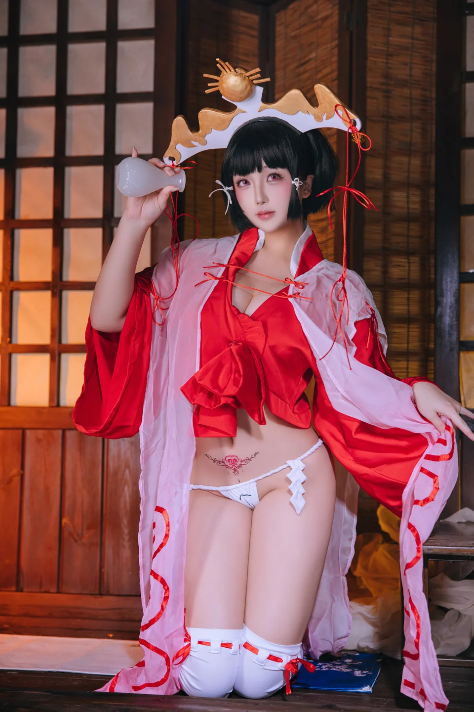 日奈娇 - 辉夜巫女 [130P 1V] tg@simisebaisi32.webp