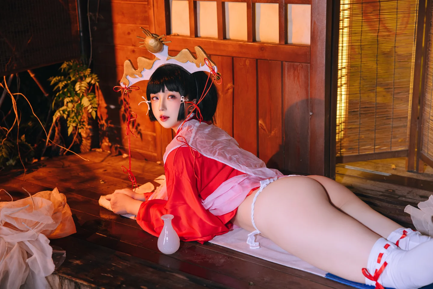 日奈娇 - 辉夜巫女 [130P 1V] tg@simisebaisi34.webp