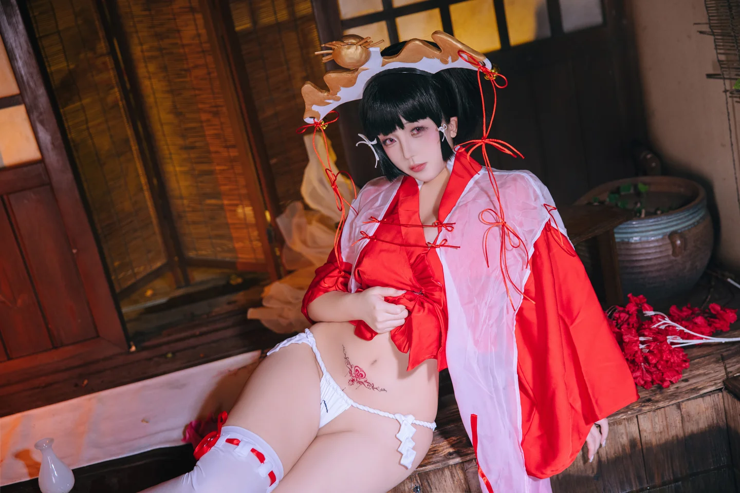 日奈娇 - 辉夜巫女 [130P 1V] tg@simisebaisi39.webp
