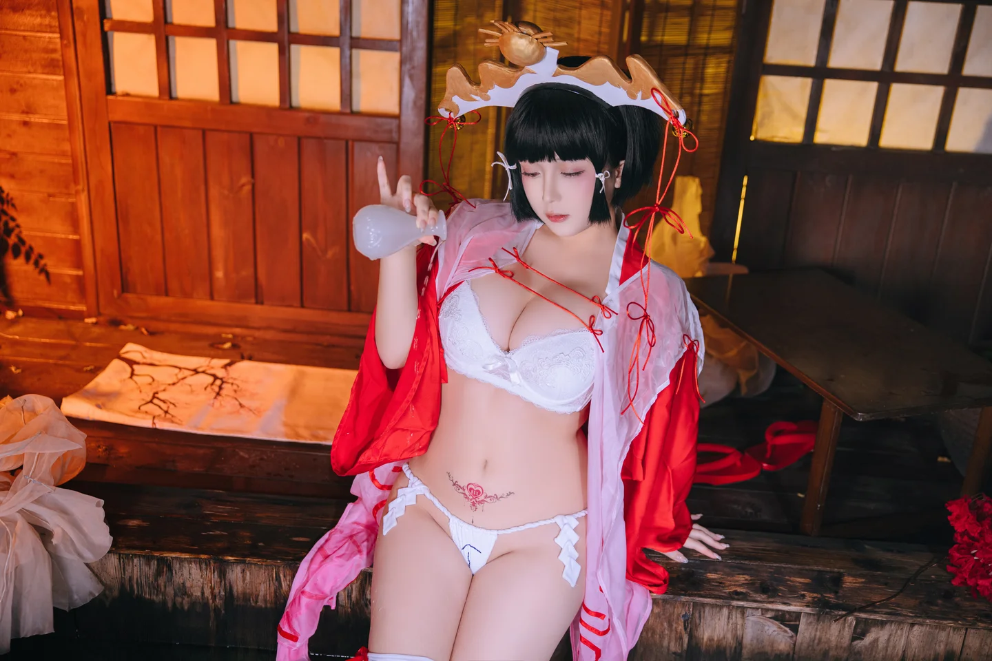日奈娇 - 辉夜巫女 [130P 1V] tg@simisebaisi47.webp