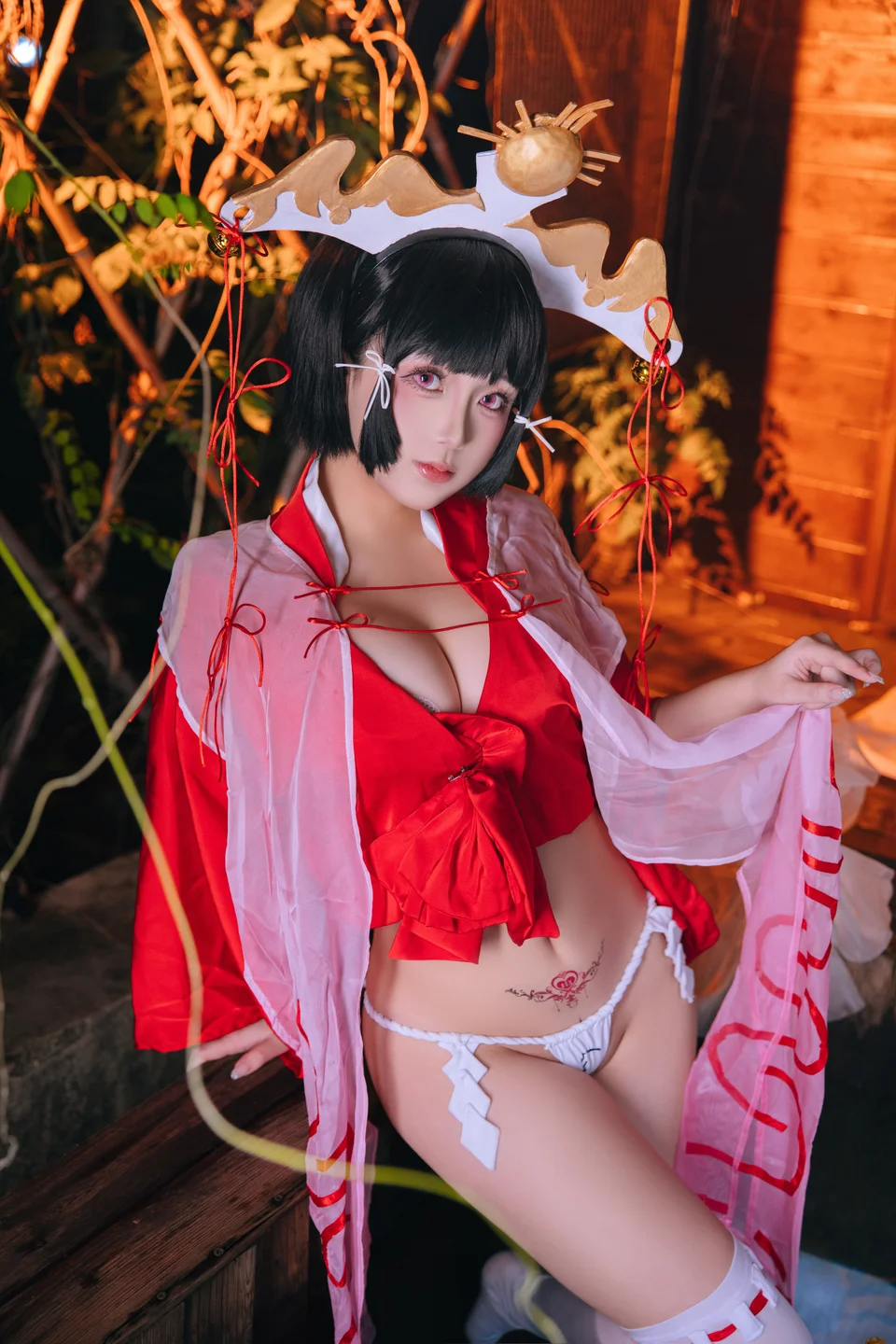 日奈娇 - 辉夜巫女 [130P 1V] tg@simisebaisi48.webp