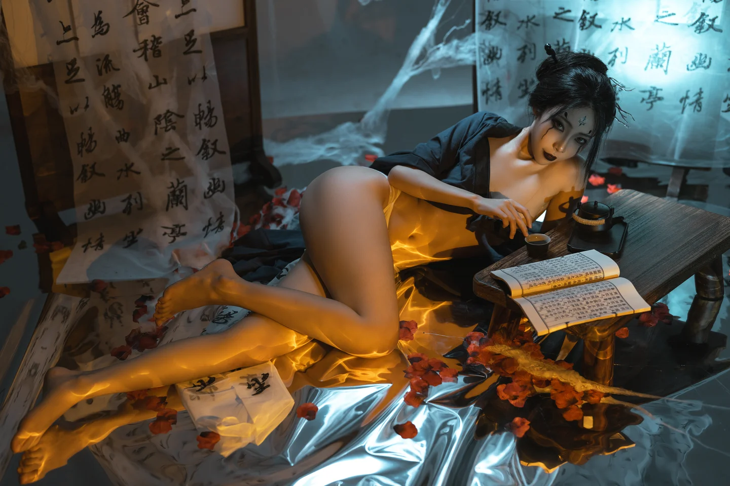 杏仁曲奇 – 黑神话 蜘蛛精四妹 [50P] TG@icoset032.webp